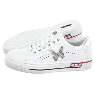 Sneakersy Białe L8857-80 White (RI99-a) Rieker