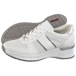 Sneakersy Białe N4315-80 White (RI178-a) Rieker
