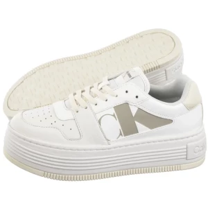 Sneakersy Bold Flatf Low Laceup Mix Nbs BrightWhite/Creamy White YW0YW01641 0LD (CK603-a) Calvin Klein