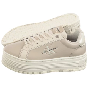 Sneakersy Bold Platf Low Lace Lth Ml Mtl Eggshell/Creamy White YW0YW01516 0GB (CK506-a) Calvin Klein