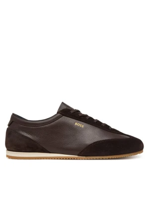 Sneakersy BOSS Lineor 50568463 Brązowy