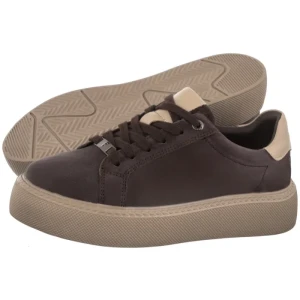 Sneakersy Brązowe DP6119/26 BR BE (FO249-a) Filippo