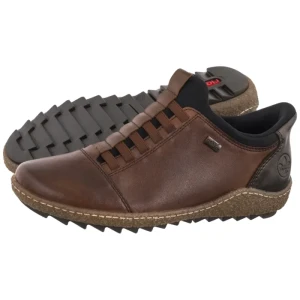 Sneakersy Brązowe L7562-22 Brown (RI405-a) Rieker