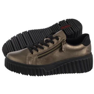 Sneakersy Brązowe N2501-90 Bronze (RI278-b) Rieker