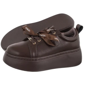 Sneakersy Brązowe V408-08302-01TDM (VE942-a) Venezia