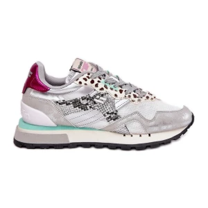Sneakersy Buty Sportowe Damskie D.Franklin DFSH378006 Srebrne srebrny