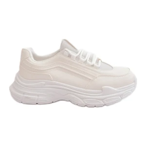 Sneakersy Buty Sportowe Damskie Na Grubej Podeszwie Białe Lerila Inna marka