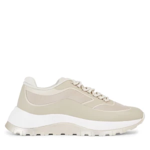 Sneakersy Calvin Klein 2 Piece Sole Runner Lace Up HW0HW01640 Beżowy