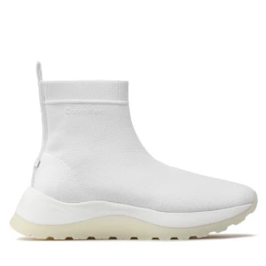 Sneakersy Calvin Klein 2 Piece Sole Sock Boot-Knit HW0HW01338 Ck White YAF