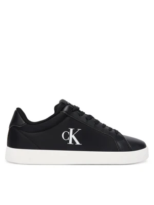 Sneakersy Calvin Klein 3 Cupsole Laceup Pu Mg YW0YW01781 Czarny