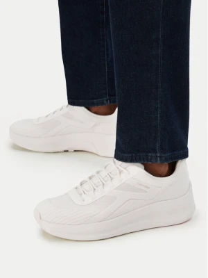 Sneakersy Calvin Klein Andrea - Chunky Ck Stripe Runner Trainers HM0HM02158 Biały