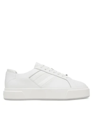 Sneakersy Calvin Klein Basket Cups Lace Up Logo Tape YW0YW02007 Biały