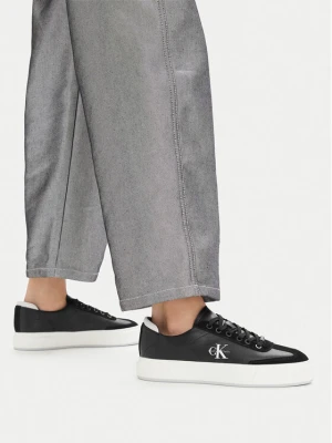 Sneakersy Calvin Klein Basket Cups Lup Wt Lth Su HW0HW02984 Czarny
