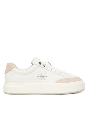 Sneakersy Calvin Klein Basket Cupsole Laceup Lth Mix YW0YW02023 Biały
