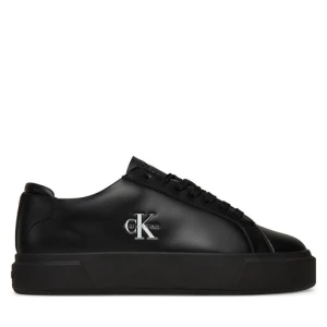 Sneakersy Calvin Klein Basket Cupsole Laceup Lth Ml YW0YW01945 Czarny