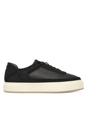 Sneakersy Calvin Klein Basket Cupsole Laceup Lth-Nu YM0YM01354 Czarny