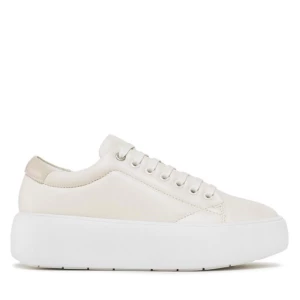 Sneakersy Calvin Klein Bubble Cupsole Lace Up HW0HW01356 Beżowy