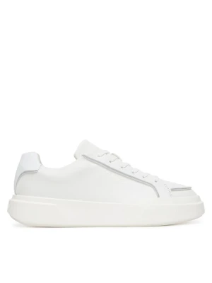 Sneakersy Calvin Klein Chunky Cupsole Lace Up Lth Pinch YM0YM01454 Biały