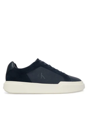 Sneakersy Calvin Klein Chunky Cupsole Laceup Cv Mix HM0HM02238 Granatowy