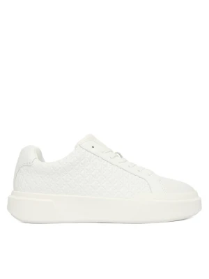 Sneakersy Calvin Klein Chunky Cupsole Laceup Lth Aop YW0YW02058 Biały