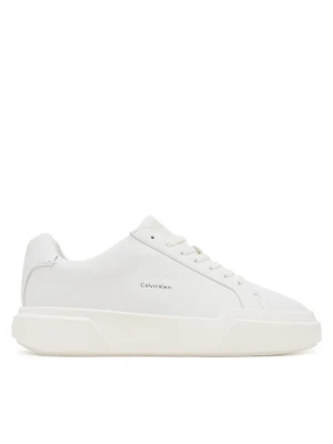 Sneakersy Calvin Klein Chunky Cupsole Laceup Lth Wn YW0YW01947 Biały