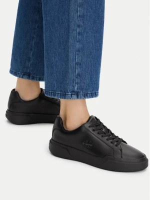 Sneakersy Calvin Klein Chunky Cupsole Laceup Lth Wn YW0YW01947 Czarny