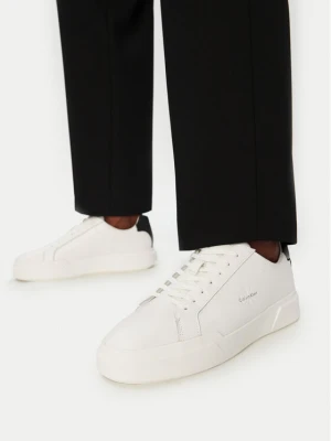 Sneakersy Calvin Klein Chunky Cupsole Laceup Lth YM0YM01344 Biały