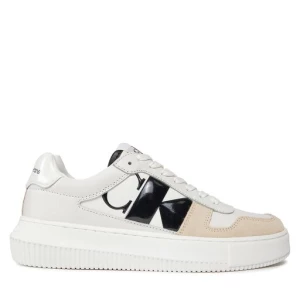 Sneakersy Calvin Klein Chunky Cupsole Low Mix Nbs Dc YW0YW01415 Beżowy