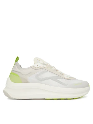 Sneakersy Calvin Klein Chunky Run Laceup Stripe Ny HM0HM02160 Écru Kremowy