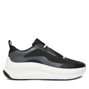 Sneakersy Calvin Klein Chunky Runner Laceup Mix Aop YW0YW02077 Czarny