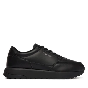Sneakersy Calvin Klein City Runner Laceup Lth HM0HM02146 Czarny