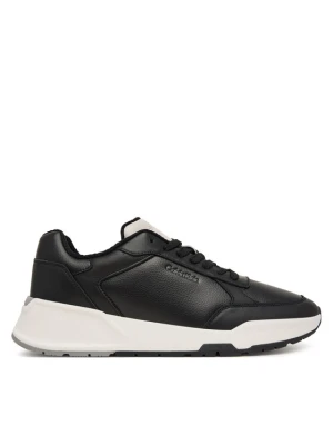 Sneakersy Calvin Klein City Runner Laceup Lth Mix HM0HM02309 Czarny