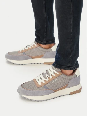 Sneakersy Calvin Klein City Runner Laceup Ny-Rec Su HM0HM02215 Beżowy