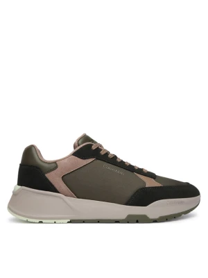 Sneakersy Calvin Klein City Runner Laceup Ny-Su HM0HM02308 Khaki