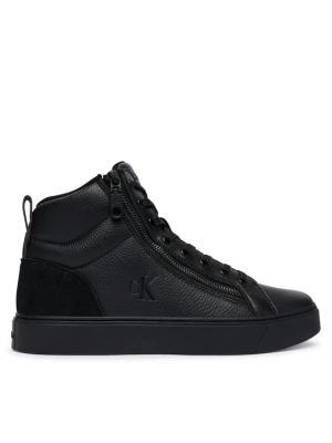 Sneakersy Calvin Klein Classic Cup Mid Laceup Zip Lth YM0YM01428 Czarny