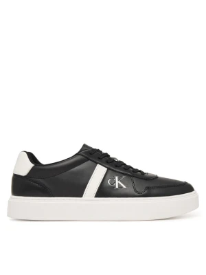 Sneakersy Calvin Klein Classic Cups Lace Lth Emb Tongue HM0HM02237 Czarny