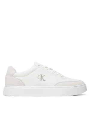 Sneakersy Calvin Klein Classic Cups Oxf Tmb Lth-Su Tc HM0HM02354 Biały