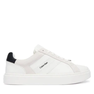 Sneakersy Calvin Klein Classic Cupsole Laceup Tape Lth YM0YM01430 Biały
