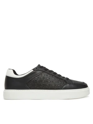 Sneakersy Calvin Klein Clean Cup Low Laceup Mono HM0HM01899 Czarny