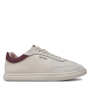 Sneakersy Calvin Klein Cupsole Lace Up - Lth Sue Mix HW0HW02435 Beżowy