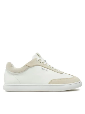 Sneakersy Calvin Klein Cupsole Lace Up - Lth Sue Mix HW0HW02435 Beżowy