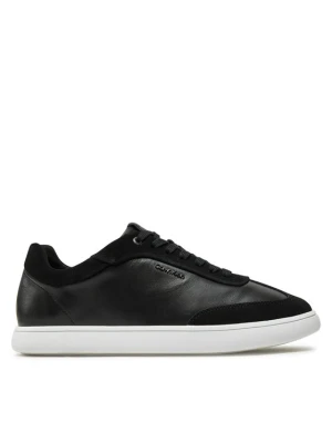 Sneakersy Calvin Klein Cupsole Lace Up - Lth Sue Mix HW0HW02435 Czarny