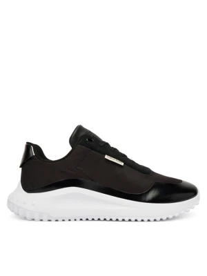 Sneakersy Calvin Klein Eva Runner Lace Up Mat Mix YW0YW02016 Czarny
