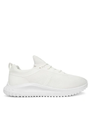 Sneakersy Calvin Klein Eva Runner Sock Mix YM0YM01386 Biały