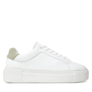 Sneakersy Calvin Klein Ff Cupsole Lace Up Lth HW0HW02570 Biały