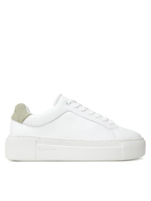 Sneakersy Calvin Klein Ff Cupsole Lace Up Lth HW0HW02570 Biały