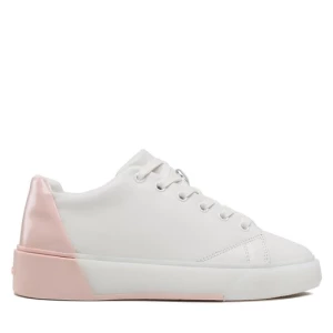 Sneakersy Calvin Klein Heel Counter Cupsole Lace Up HW0HW01378 White/Sepia Rose 0LF