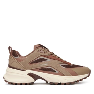 Sneakersy Calvin Klein Hike Runner Ck Stripe Refl Su HW0HW03107 Brązowy