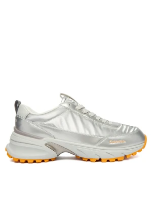 Sneakersy Calvin Klein Hike Runner Lace Up Pearl Ny YW0YW02043 Srebrny
