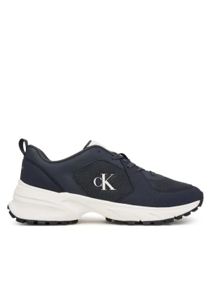 Sneakersy Calvin Klein Hike Runner Lace Up Su Mesh HM0HM02448 Granatowy